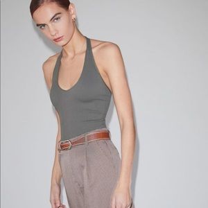 LIGHT PINK Halter neck bralette